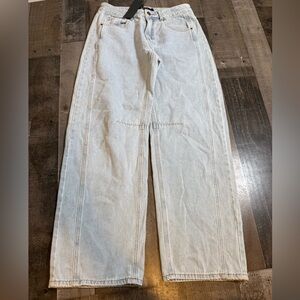 Lioness Renacida Jean Light Wash Wide Leg Denim Streetwear Coastal Cool